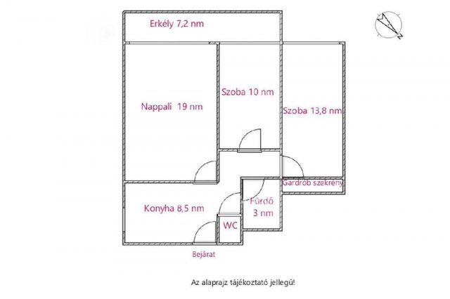 Eladó téglalakás, Budapesten, XX. kerületben 83 M Ft, 3 szobás