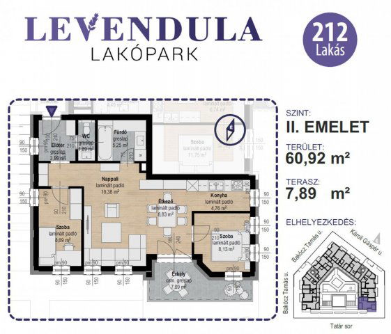 Eladó téglalakás, Kecskeméten 82.6 M Ft, 3 szobás