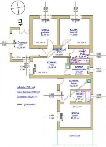 Eladó családi ház, Tiszafüreden 22 M Ft, 3 szobás