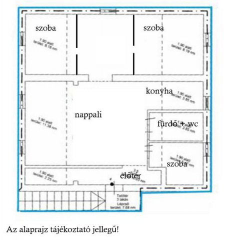 Kiadó téglalakás, albérlet, Érden 290 E Ft / hó, 4 szobás