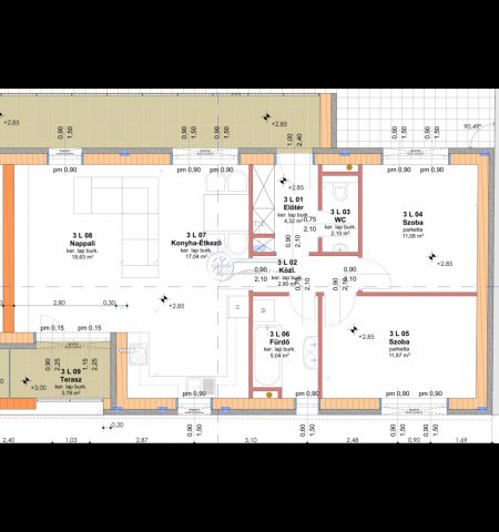 Eladó téglalakás, Szegeden 98.9 M Ft, 3 szobás