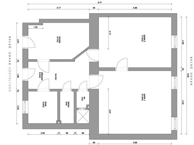 Eladó téglalakás, Budapesten, VI. kerületben 85 M Ft, 2 szobás