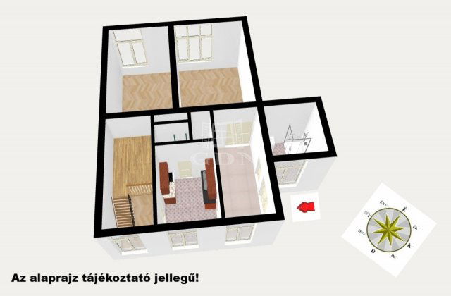 Eladó téglalakás, Budapesten, V. kerületben 99 M Ft, 3 szobás