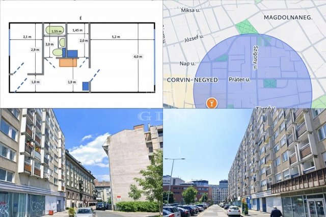 Eladó panellakás, Budapesten, VIII. kerületben 53 M Ft