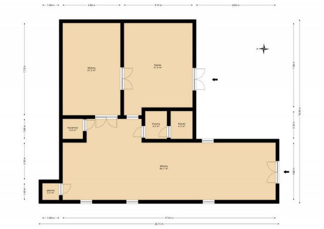 Eladó ipari ingatlan, Halásztelken 73.99 M Ft, 3+1 szobás
