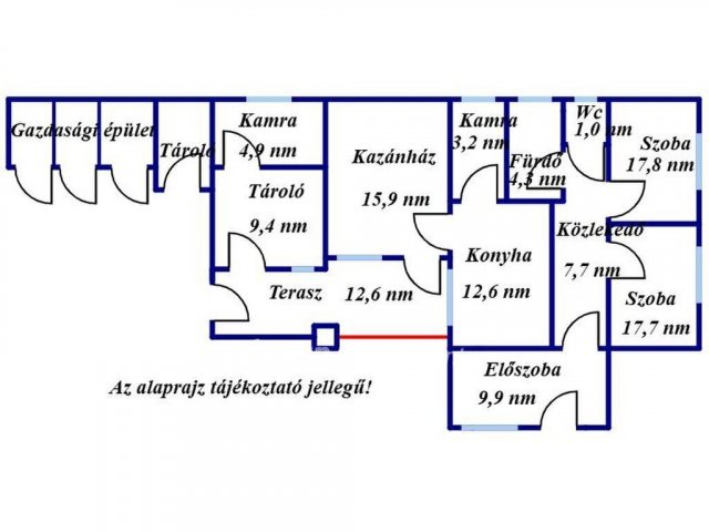 Eladó családi ház, Füzesgyarmaton 19.5 M Ft, 2 szobás
