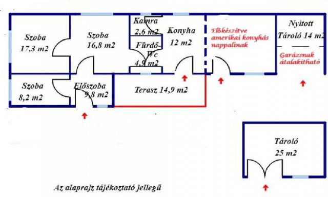 Eladó családi ház, Kocséren 31.9 M Ft, 2+1 szobás