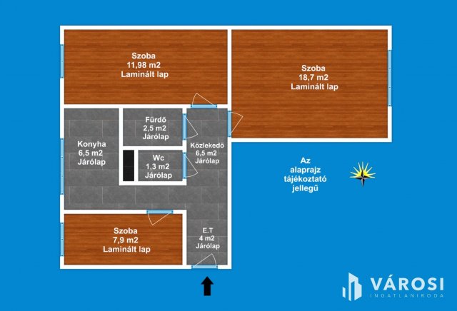 Eladó panellakás, Szegeden 66.9 M Ft, 3 szobás