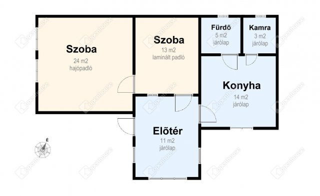 Eladó családi ház, Szerencsen 20.99 M Ft, 2 szobás