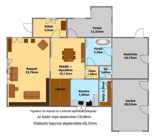 Eladó családi ház, Hajdúdorogon 29.95 M Ft, 4 szobás