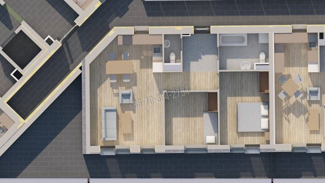 Eladó téglalakás, Oroszlányban, Bokodi úton 69.9 M Ft, 3 szobás