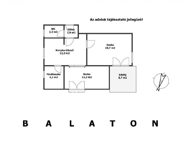 Eladó téglalakás, Siófokon 99 M Ft, 1+1 szobás