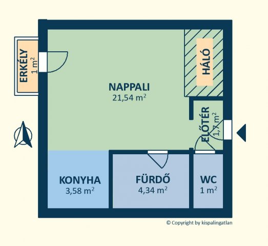 Eladó téglalakás, Budapesten, XIII. kerületben, Klapka utcában