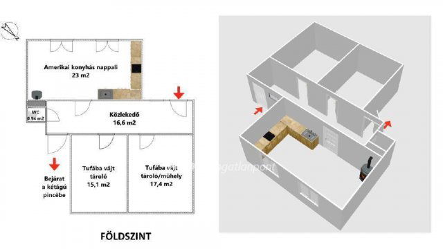 Eladó családi ház, Ostoroson 25 M Ft, 2+1 szobás