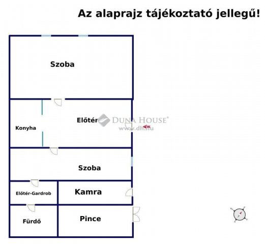 Eladó családi ház, Pándon 23 M Ft, 2 szobás