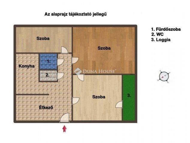 Eladó panellakás, Szegeden 69 M Ft, 3 szobás