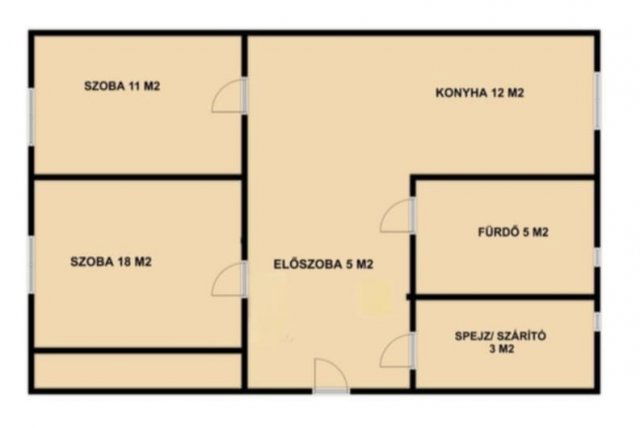 Eladó téglalakás, Oroszlányban 47.7 M Ft, 2 szobás