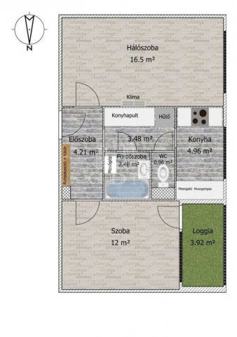 Eladó panellakás, Budapesten, III. kerületben 74.9 M Ft, 2 szobás