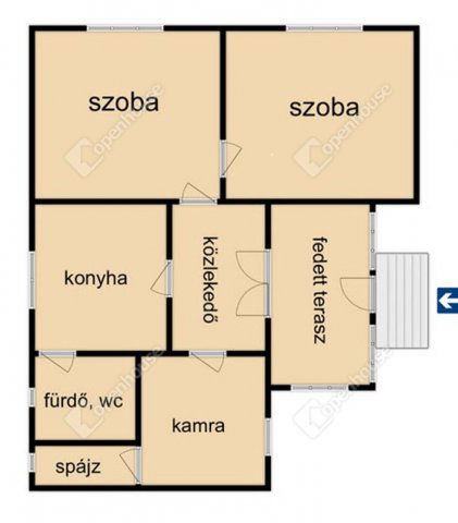 Eladó családi ház, Kadarkúton 16.9 M Ft, 2 szobás
