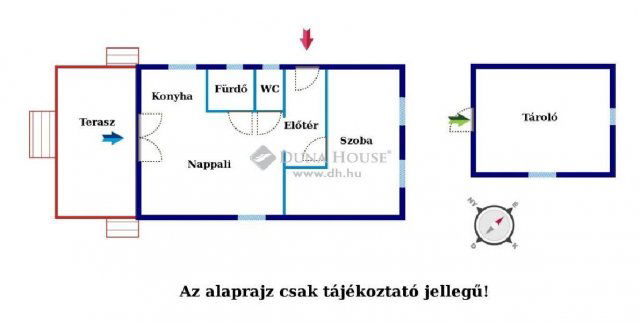 Eladó családi ház, Tóalmáson 28 M Ft, 2 szobás