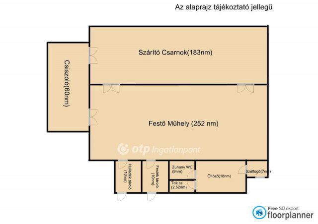 Eladó ipari ingatlan, Püspökladányban 70 M Ft