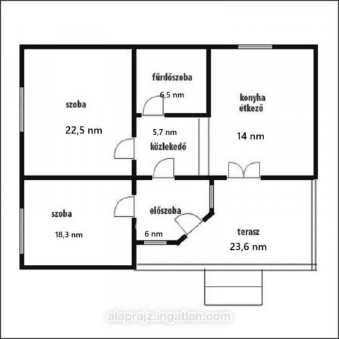 Eladó családi ház, Szalmatercsen 29.5 M Ft, 2 szobás