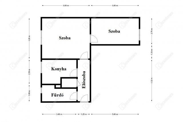 Eladó téglalakás, Miskolcon 27.9 M Ft, 2 szobás