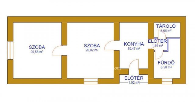 Eladó családi ház, Gerdén 4.8 M Ft, 2 szobás