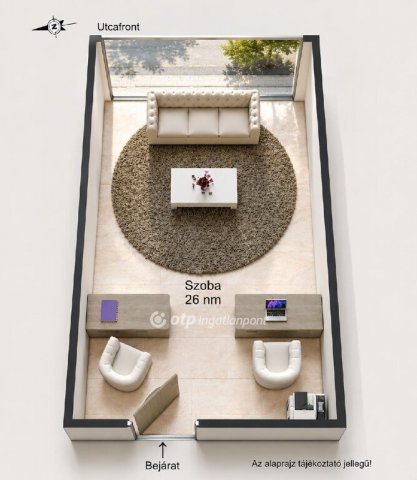 Eladó téglalakás, Budapesten, XIII. kerületben 34.9 M Ft
