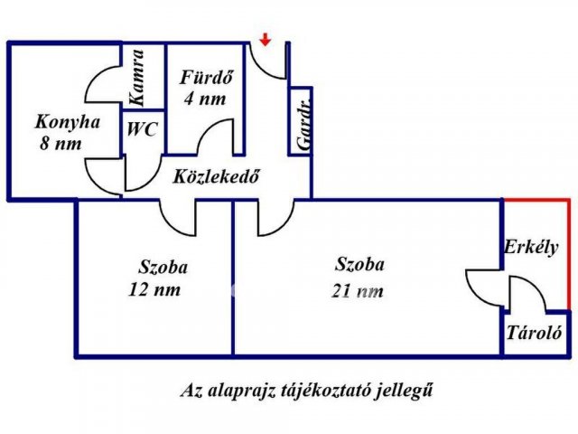 Eladó téglalakás, Szolnokon 38.9 M Ft, 2 szobás