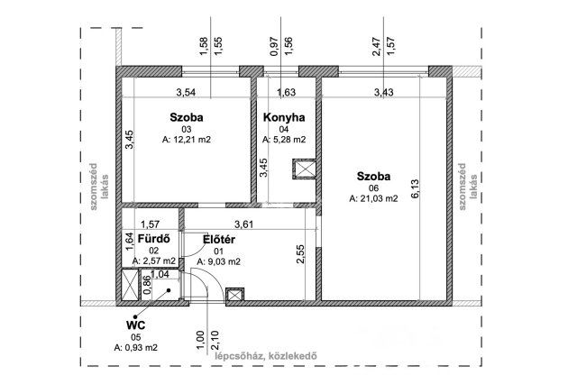 Eladó panellakás, Budapesten, III. kerületben 69.5 M Ft, 2 szobás