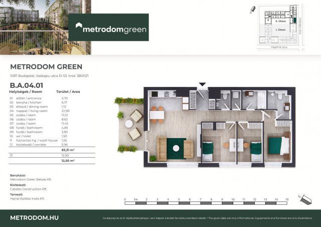 Eladó téglalakás, Budapesten, IX. kerületben, Vaskapu utcában