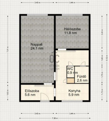 Eladó panellakás, Budapesten, XI. kerületben 74.9 M Ft, 2 szobás