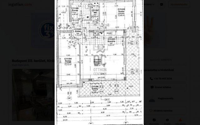 Eladó téglalakás, Budapesten, III. kerületben 142 M Ft, 3 szobás