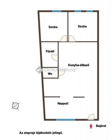Eladó téglalakás, Balatonalmádiban 53.5 M Ft, 3 szobás