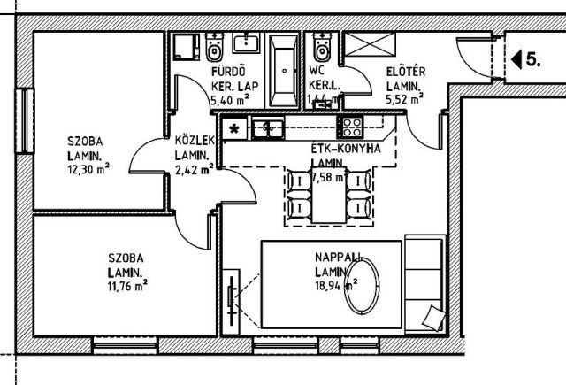 Eladó téglalakás, Budapesten, XV. kerületben 78.45 M Ft
