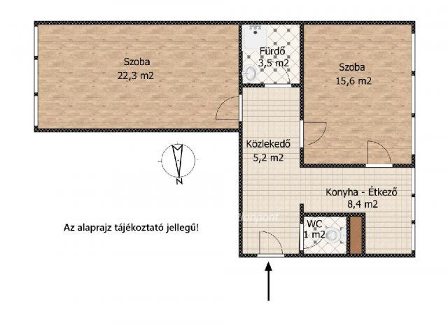 Eladó téglalakás, Szigetszentmiklóson 53.9 M Ft, 2 szobás