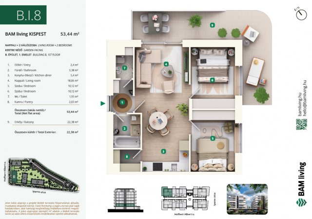 Eladó téglalakás, Budapesten, XIX. kerületben, Iparos utcában