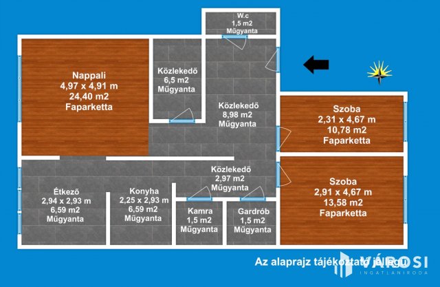 Eladó téglalakás, Szegeden 84.9 M Ft, 3 szobás
