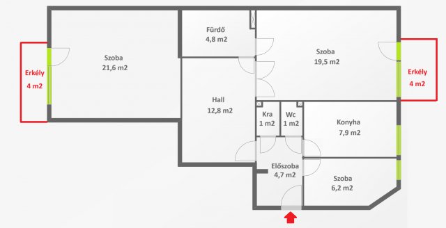 Eladó téglalakás, Budapesten, V. kerületben 159.5 M Ft