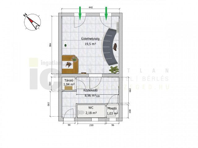 Kiadó üzlethelyiség, Szegeden 100 E Ft / hó