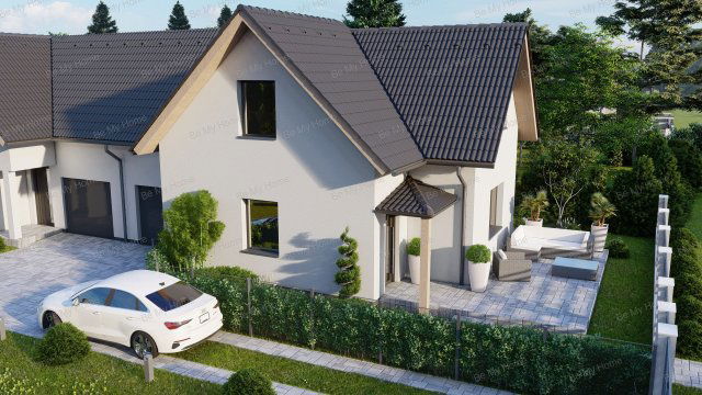 Eladó ikerház, Dunakeszin 119.9 M Ft, 4 szobás