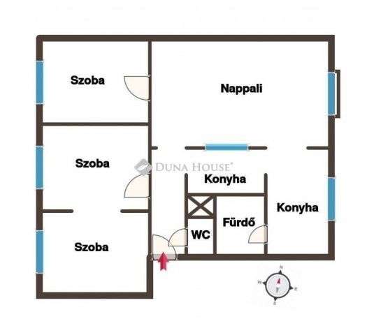 Eladó panellakás, Székesfehérvárott 62.9 M Ft, 4 szobás