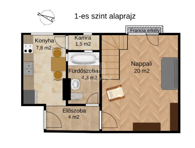 Eladó téglalakás, Budapesten, XVIII. kerületben 77 M Ft