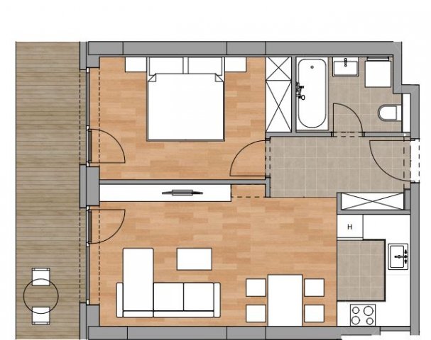 Eladó téglalakás, Budapesten, XI. kerületben 82.5 M Ft, 2 szobás