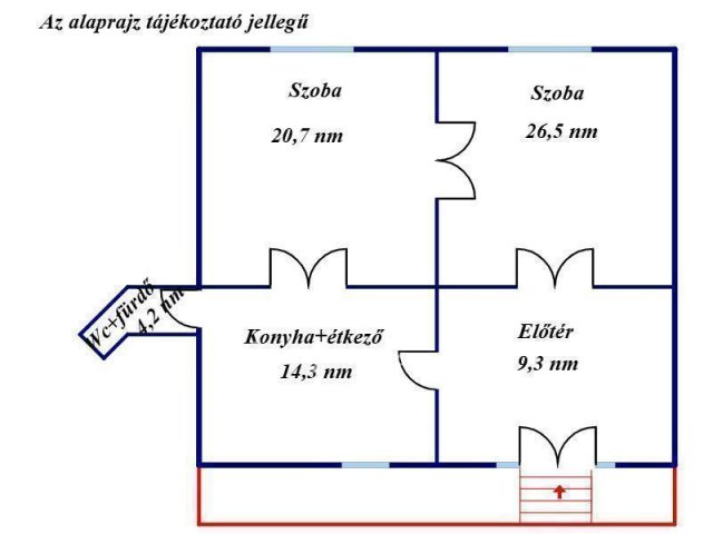 Eladó téglalakás, Nagykőrösön 37.9 M Ft, 2 szobás