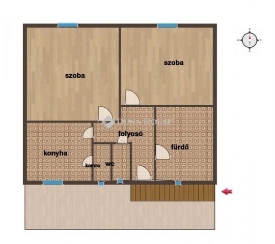 Eladó családi ház, Sásdon 24.9 M Ft, 2 szobás