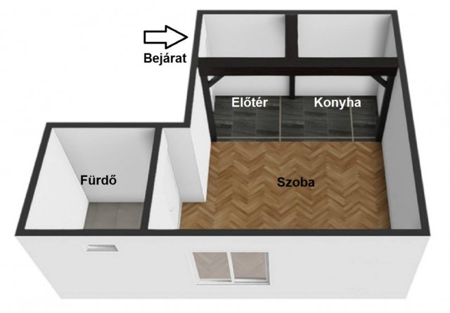 Eladó téglalakás, Budapesten, I. kerületben 57.9 M Ft, 1 szobás
