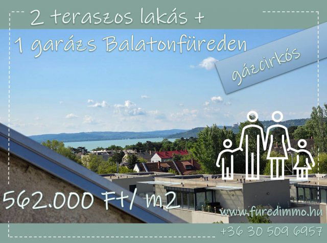 Eladó téglalakás, Balatonfüreden 80.9 M Ft, 5 szobás