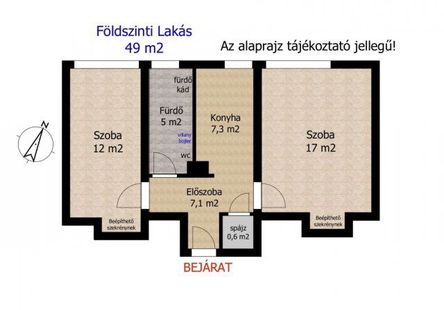Eladó téglalakás, Győrött 47.9 M Ft, 2 szobás